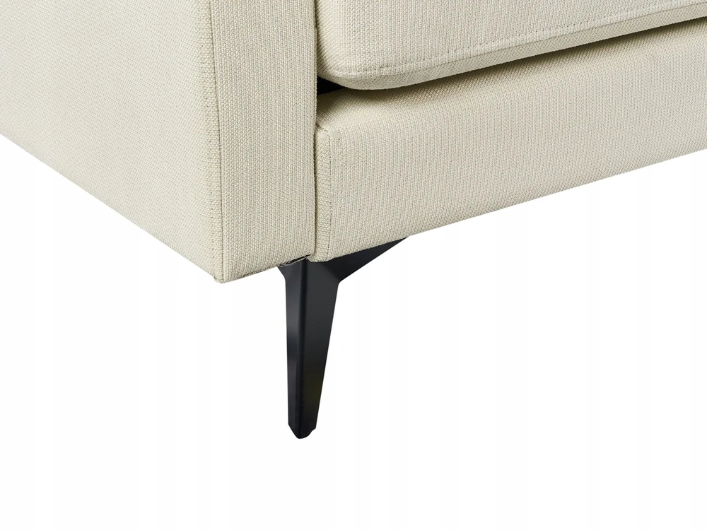 Beliani Trivietė sofa MALA šviesi smėlio spalva