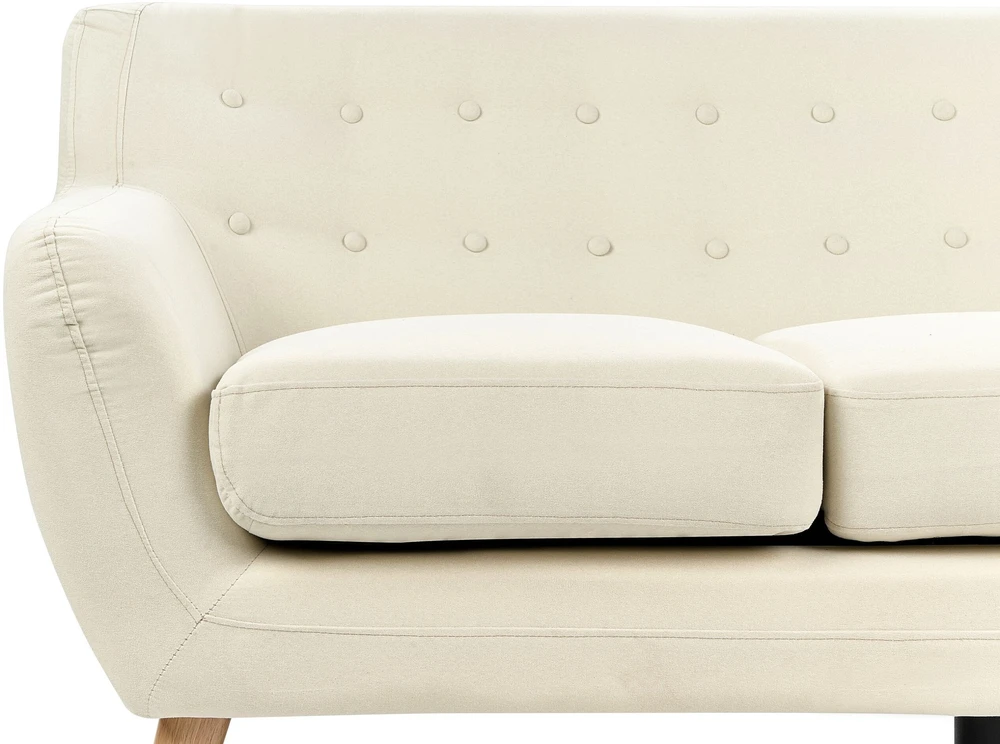 Beliani 3 vietų sofa MOTALA šviesiai smėlio spalvos