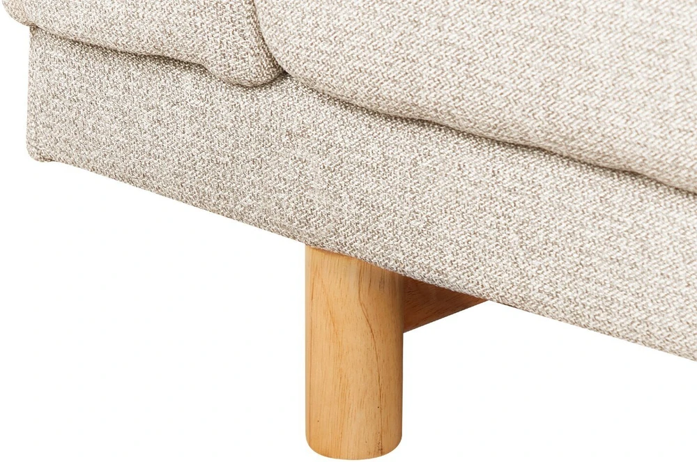 Beliani Tvivietė sofa NIVALA šviesiai smėlio spalvos