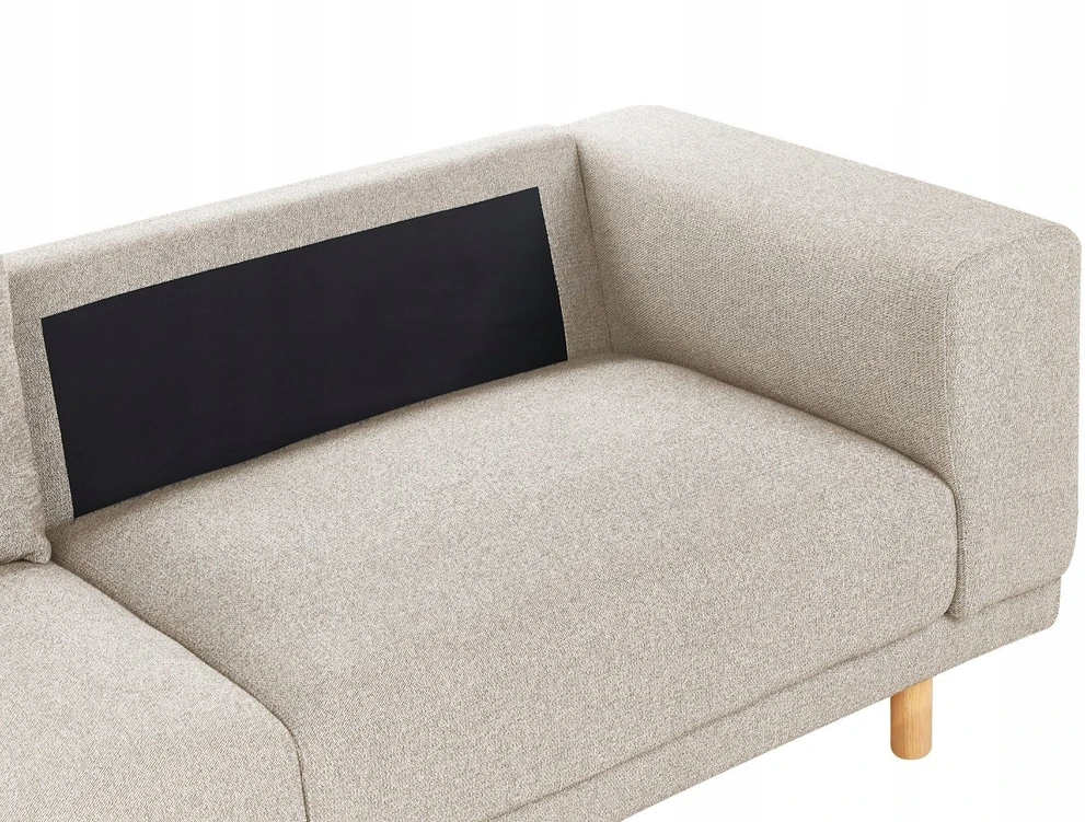 Beliani Tvivietė sofa NIVALA šviesiai smėlio spalvos