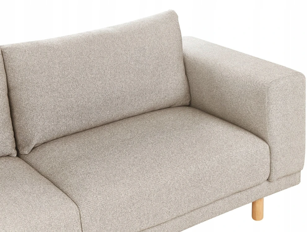 Beliani Tvivietė sofa NIVALA šviesiai smėlio spalvos