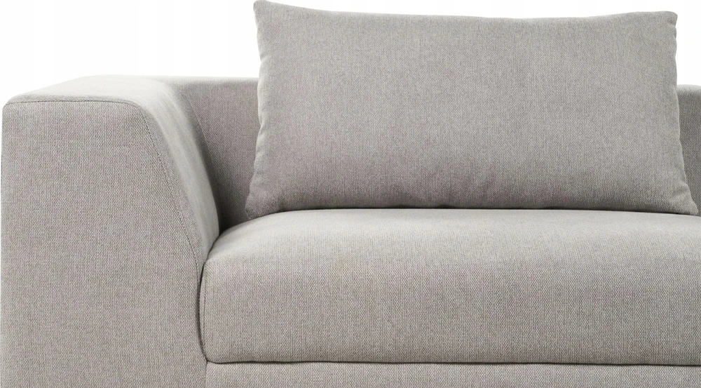 Beliani Trivietė sofa LERMON šviesiai pilka