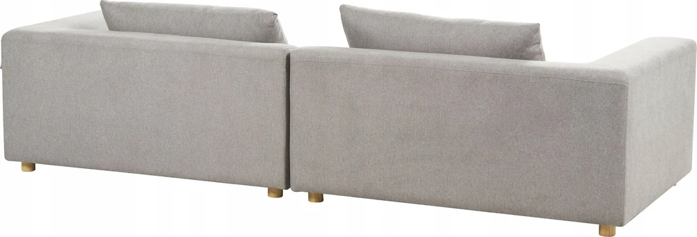 Beliani Trivietė sofa LERMON šviesiai pilka