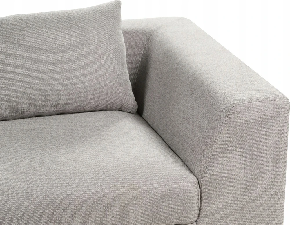 Beliani Trivietė sofa LERMON šviesiai pilka
