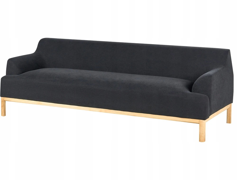 Beliani 3 vietų sofa SOSJO juoda