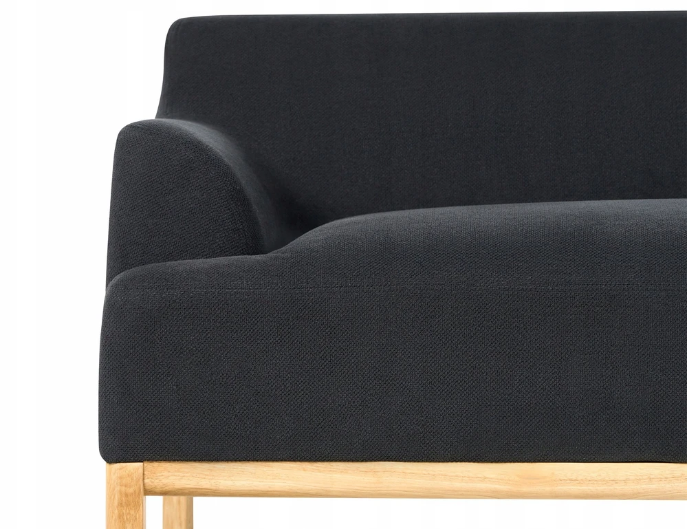 Beliani 3 vietų sofa SOSJO juoda