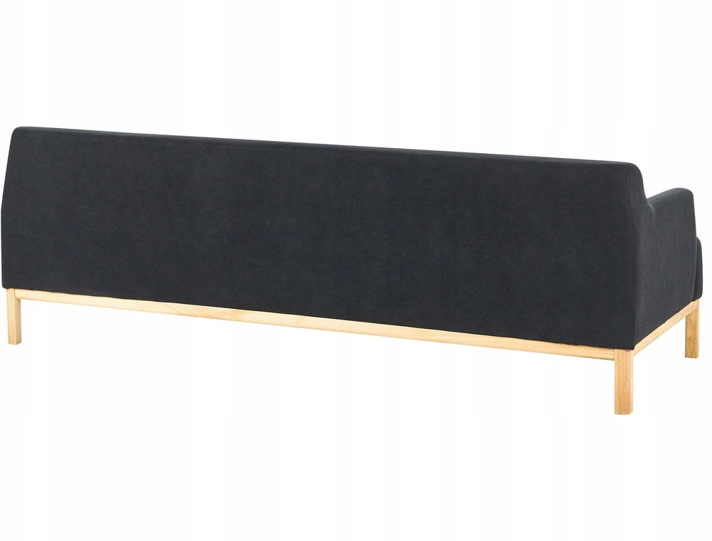Beliani 3 vietų sofa SOSJO juoda