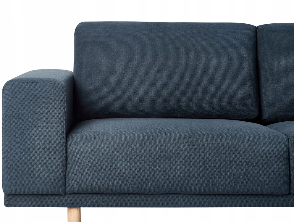 Beliani 3 vietų sofa NIVALA tamsiai mėlyna