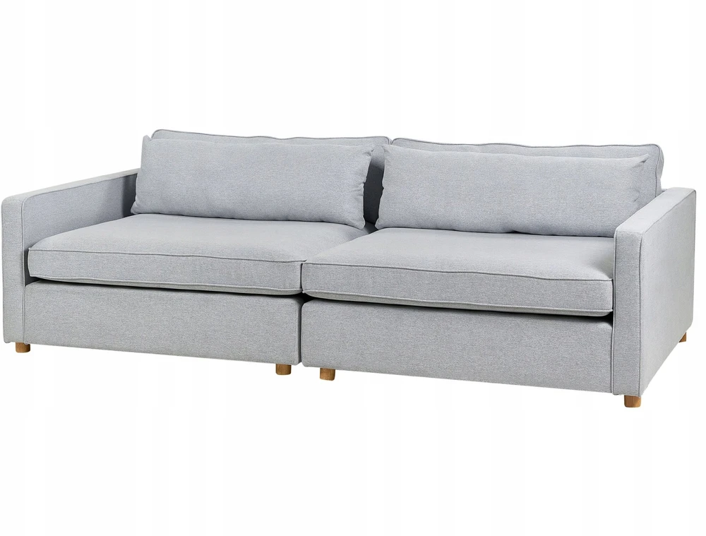 Beliani Trivietė sofa VINSTRA, pilka