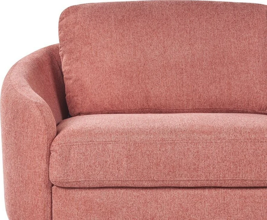 Beliani Trivietė sofa TROSA rožinė