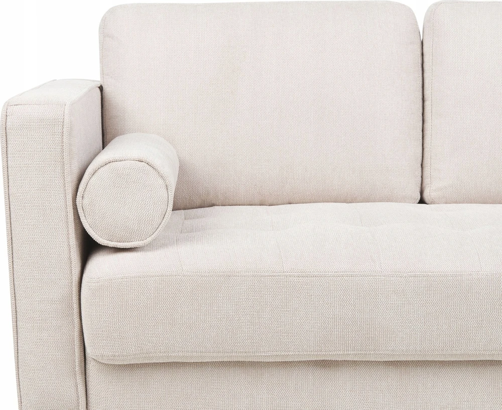 Beliani Trivietė sofa NURMO Šviesiai smėlio spalvos