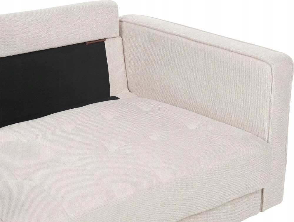 Beliani Trivietė sofa NURMO Šviesiai smėlio spalvos