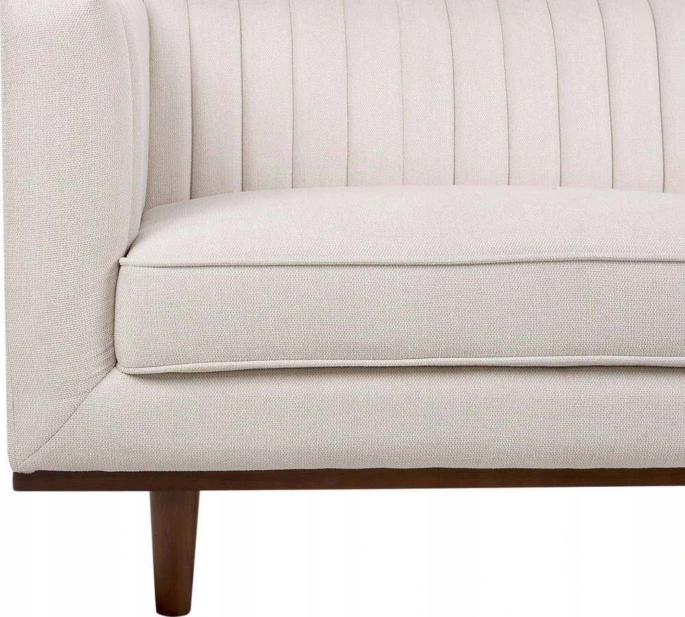 Beliani 3 vietų sofa SKAULE, smėlio spalvos