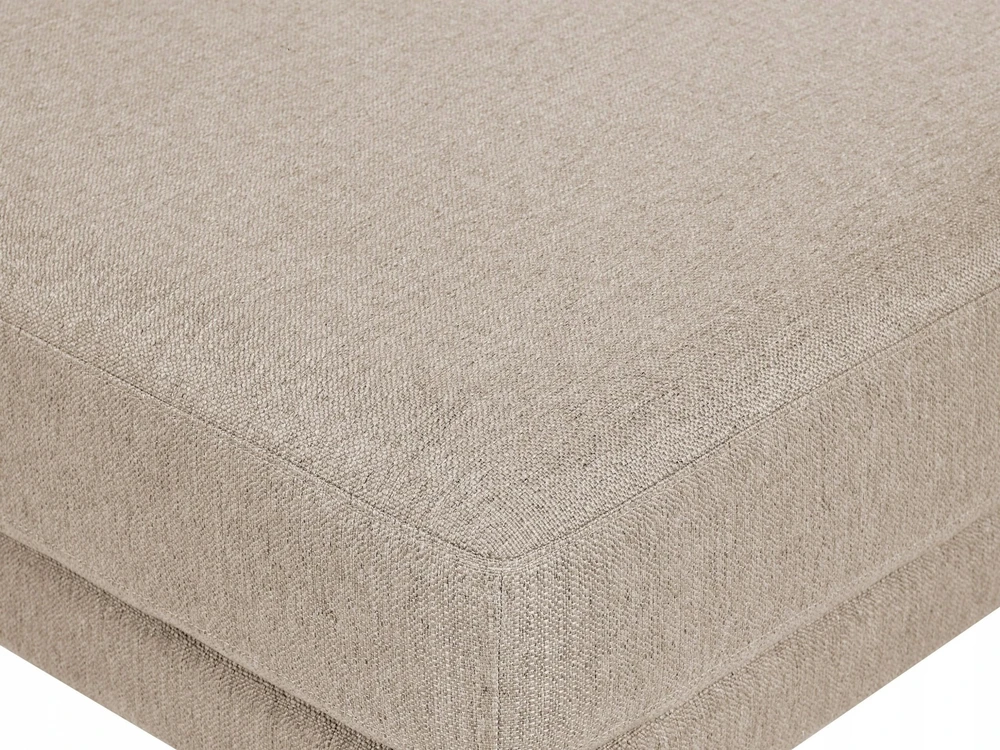 Beliani 3 vietų sofa SIGTUNA, smėlio spalvos su otomane