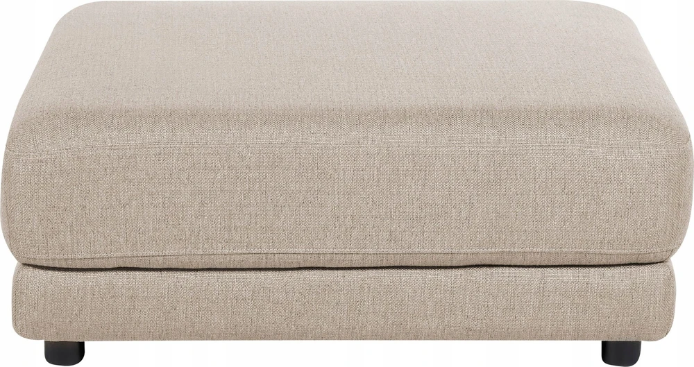 Beliani 3 vietų sofa SIGTUNA, smėlio spalvos su otomane