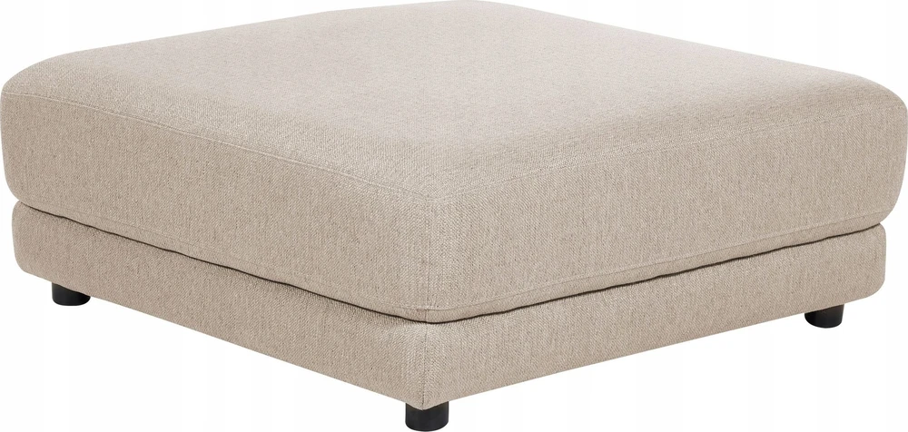 Beliani 3 vietų sofa SIGTUNA, smėlio spalvos su otomane