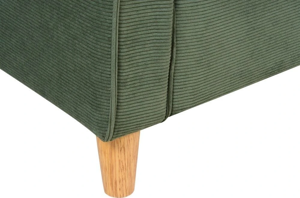 Beliani Trivietė sofa RONNEBY, kordas, tamsiai žalia