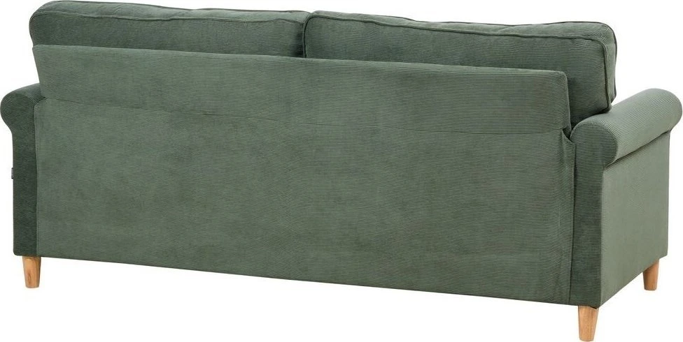 Beliani Trivietė sofa RONNEBY, kordas, tamsiai žalia