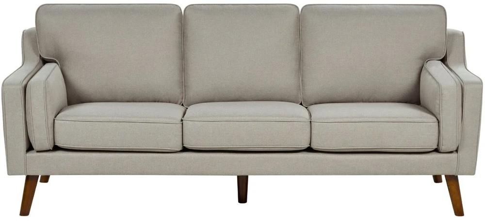 Beliani 3 vietų sofa LOKKA, smėlio spalvos