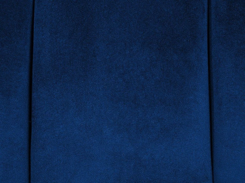 Beliani Trivietė sofa ALSVAG veliūrinė, tamsiai mėlyna