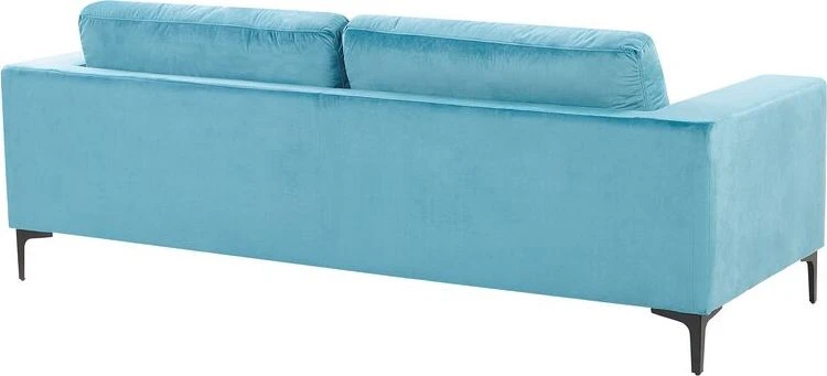 Beliani 3 vietų sofa VADSTENA, veliūras, žydra