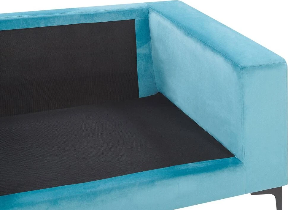 Beliani 3 vietų sofa VADSTENA, veliūras, žydra