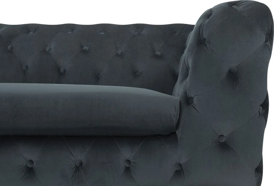 Beliani 3 vietų sofa SOTRA aksominė pilka