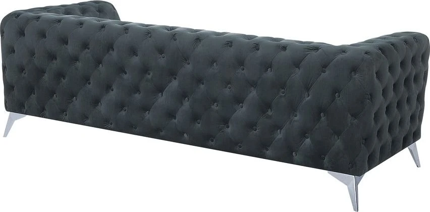 Beliani 3 vietų sofa SOTRA aksominė pilka