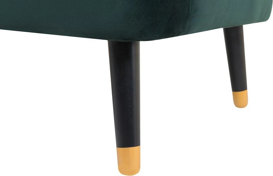 Beliani Trijų vietų sofa ALSVAG, smaragdo spalvos veliūras