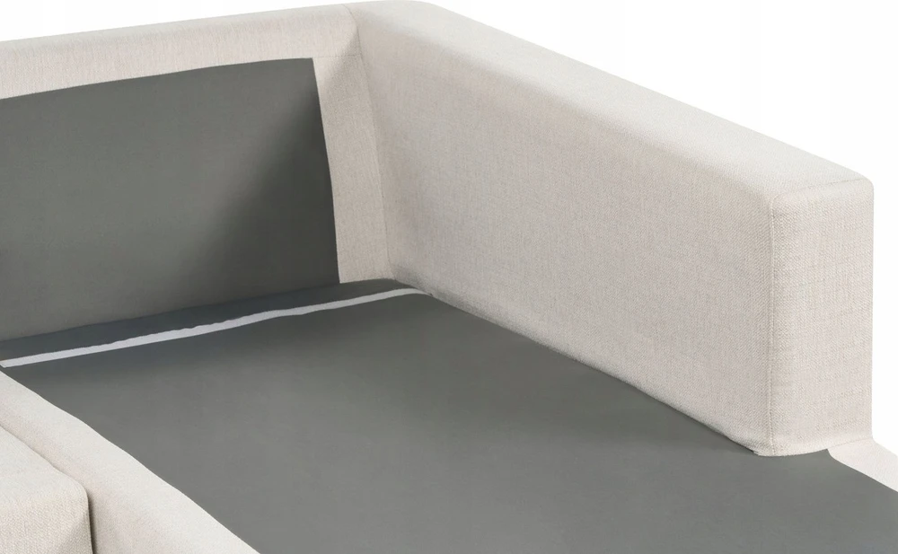 Beliani 5 vietų kampinė sofa LILVIKEN, šviesiai smėlio spalvos