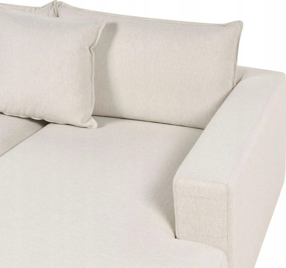 Beliani 5 vietų kampinė sofa LILVIKEN, šviesiai smėlio spalvos