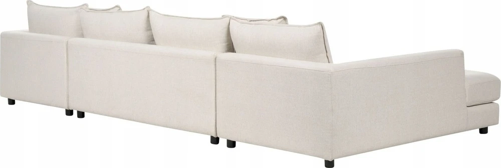 Beliani 5 vietų kampinė sofa LILVIKEN, šviesiai smėlio spalvos
