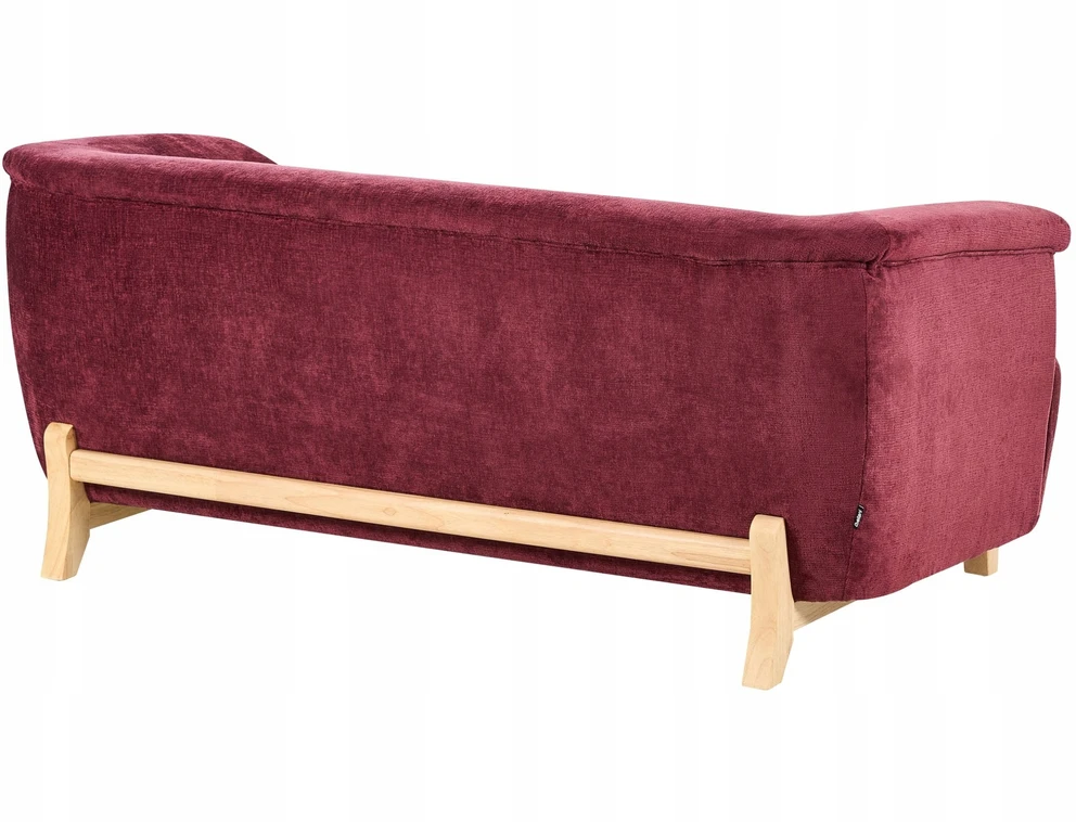Beliani 2 vietų sofa ALNOR, šenilas, bordo