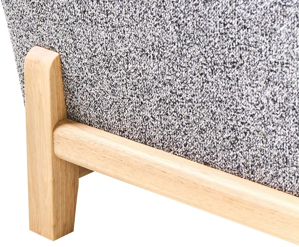 Beliani 2 vietų sofa ALNOR tamsiai pilka