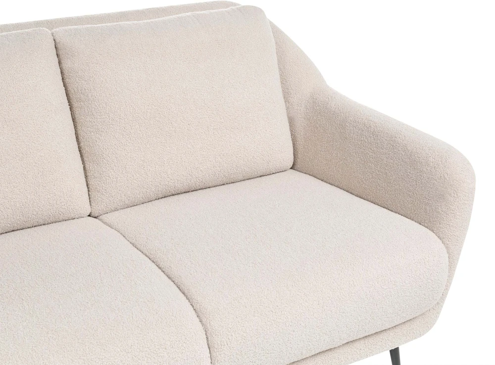 Beliani 2 vietų sofa EIBY Boucle smėlio spalvos