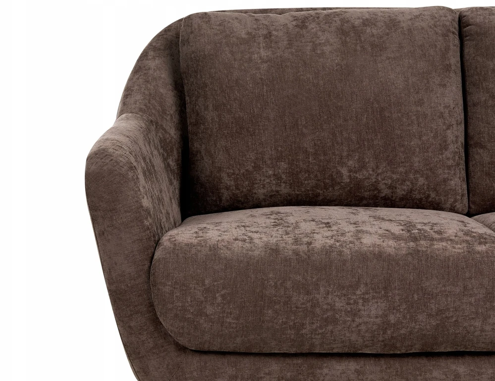 Beliani 2 vietų sofa EIBY tamsiai ruda