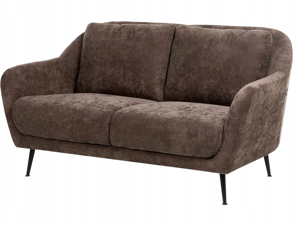 Beliani 2 vietų sofa EIBY tamsiai ruda