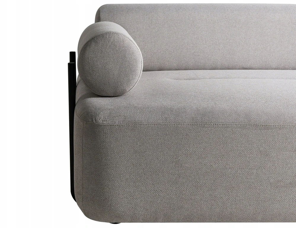 Beliani Dvivietė sofa ELVA šviesiai pilka