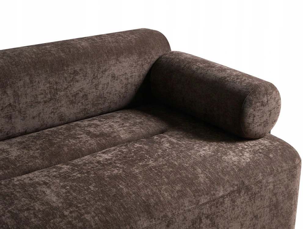 Beliani Dvivietė sofa ELVA, šenilis, tamsiai ruda