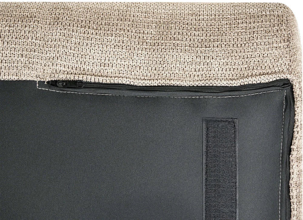 Beliani Dvivietė sofa GETA smėlio ir pilkos spalvos
