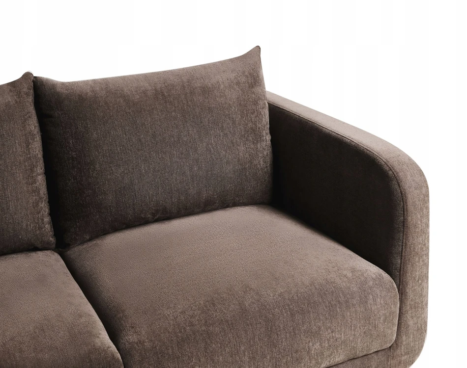 Beliani Dvivietė sofa GIMO, šenilinė, tamsiai ruda