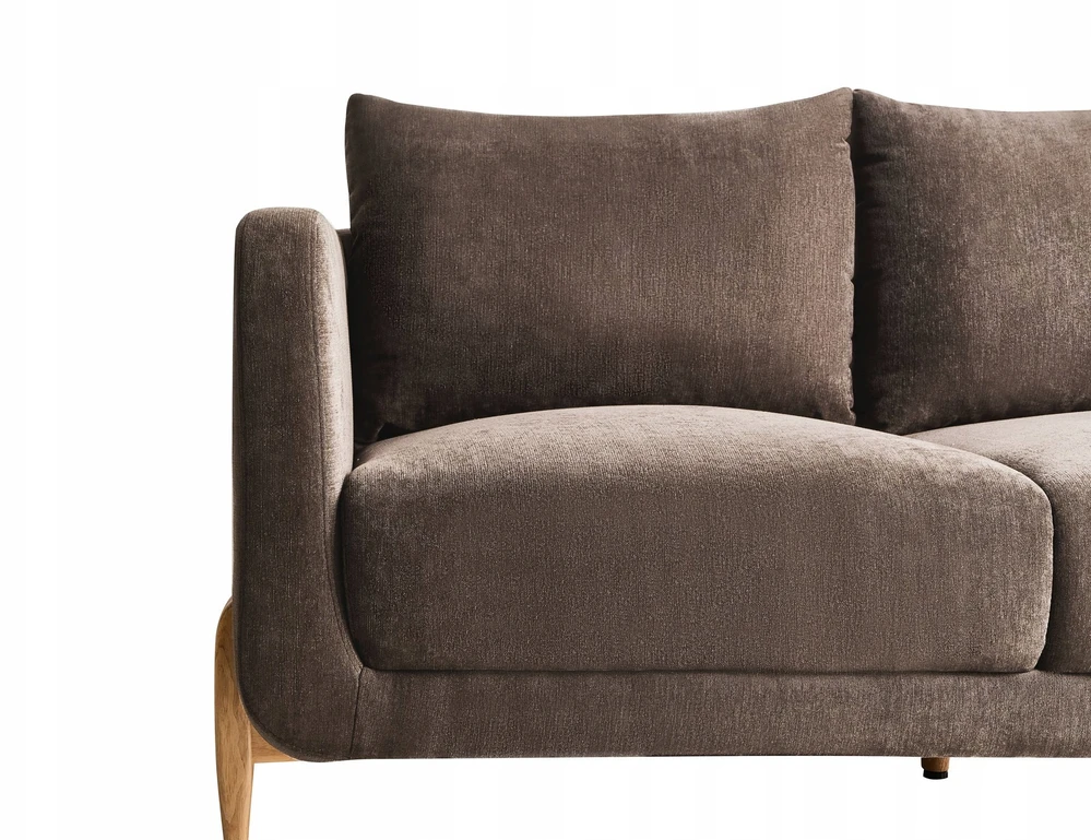 Beliani Dvivietė sofa GIMO, šenilinė, tamsiai ruda