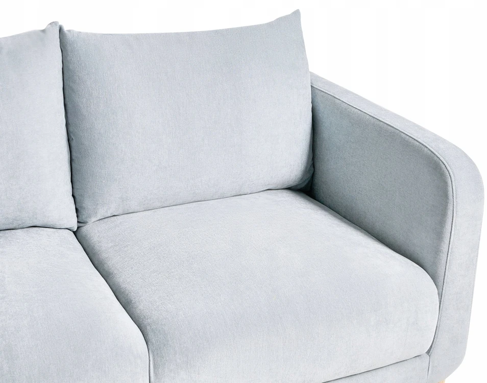 Beliani Dvivietė sofa GIMO, šenilinė, dangaus mėlynumo