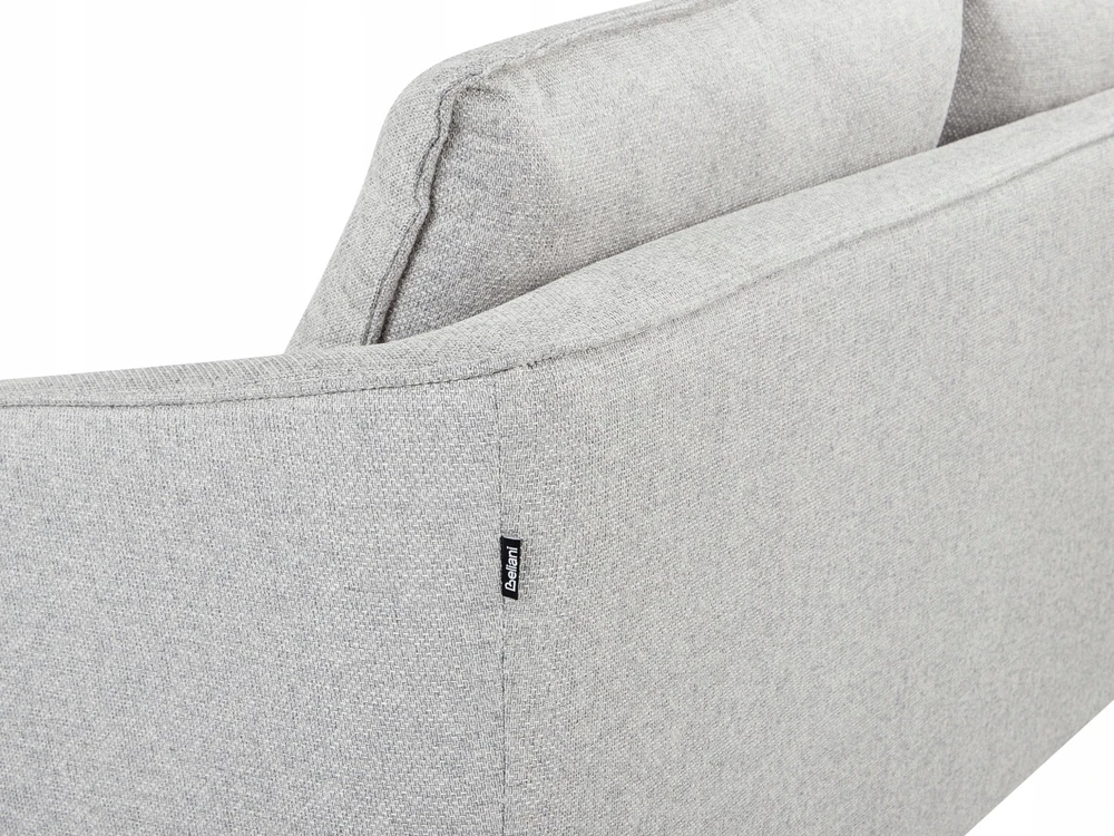 Beliani 2 vietų sofa HOBRO šviesiai pilka