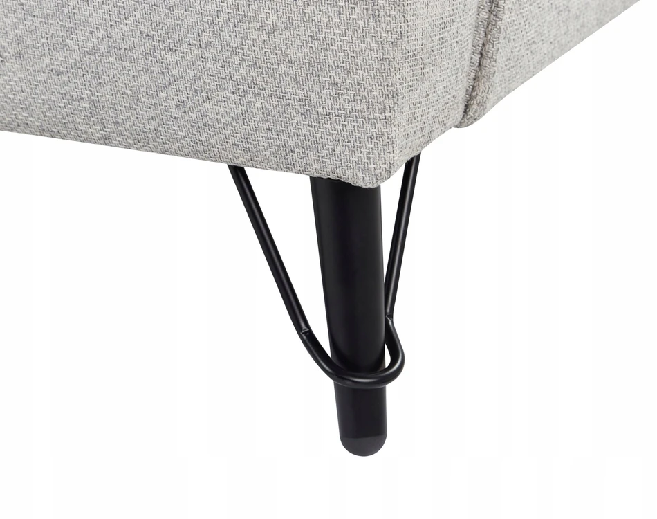 Beliani 2 vietų sofa HOBRO šviesiai pilka
