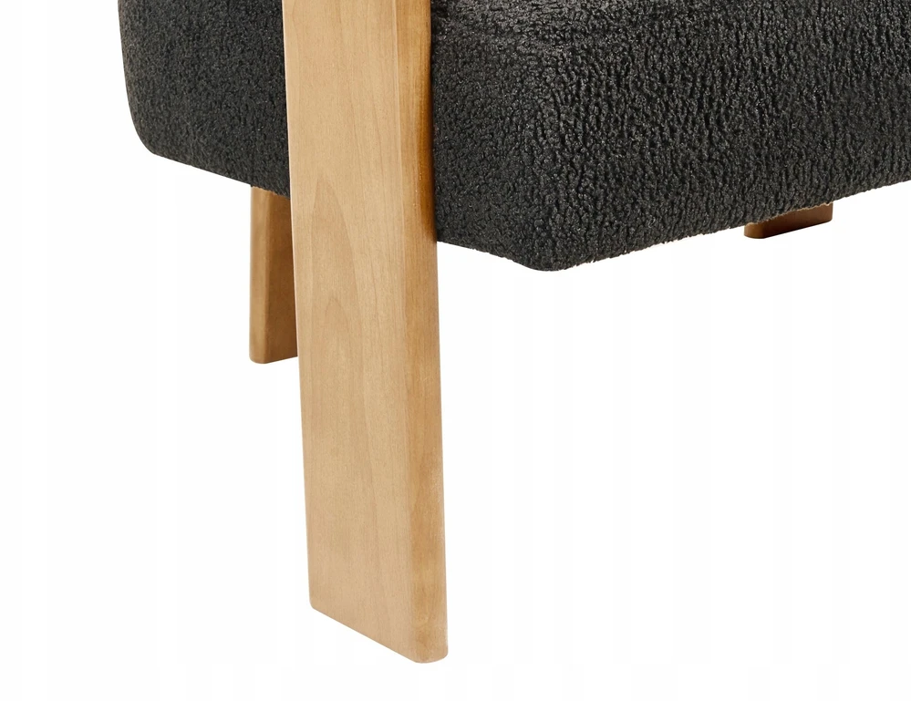 Beliani 2 vietų sofa ILBRO Boucle juoda/šviesiai ruda