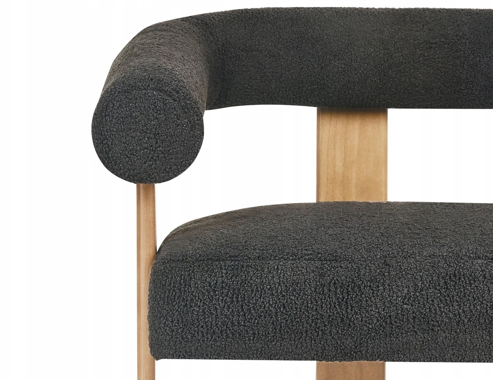 Beliani 2 vietų sofa ILBRO Boucle juoda/šviesiai ruda