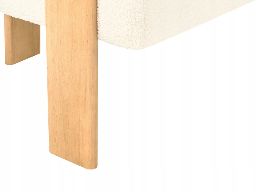 Beliani 2 vietų sofa ILBRO Boucle, kreminė balta / šviesiai ruda