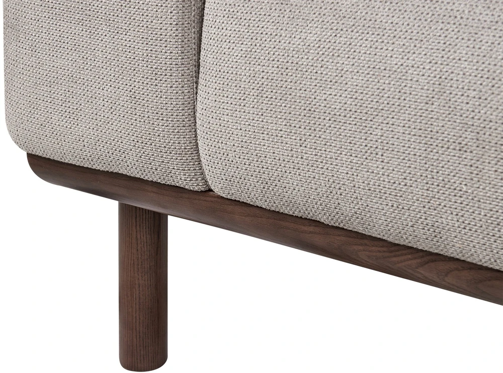 Beliani 2 vietų sofa LAURILA šviesiai pilka