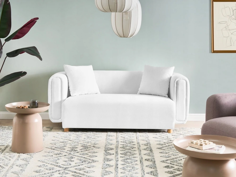 Beliani Dvivietė sofa LILLEROD, balta